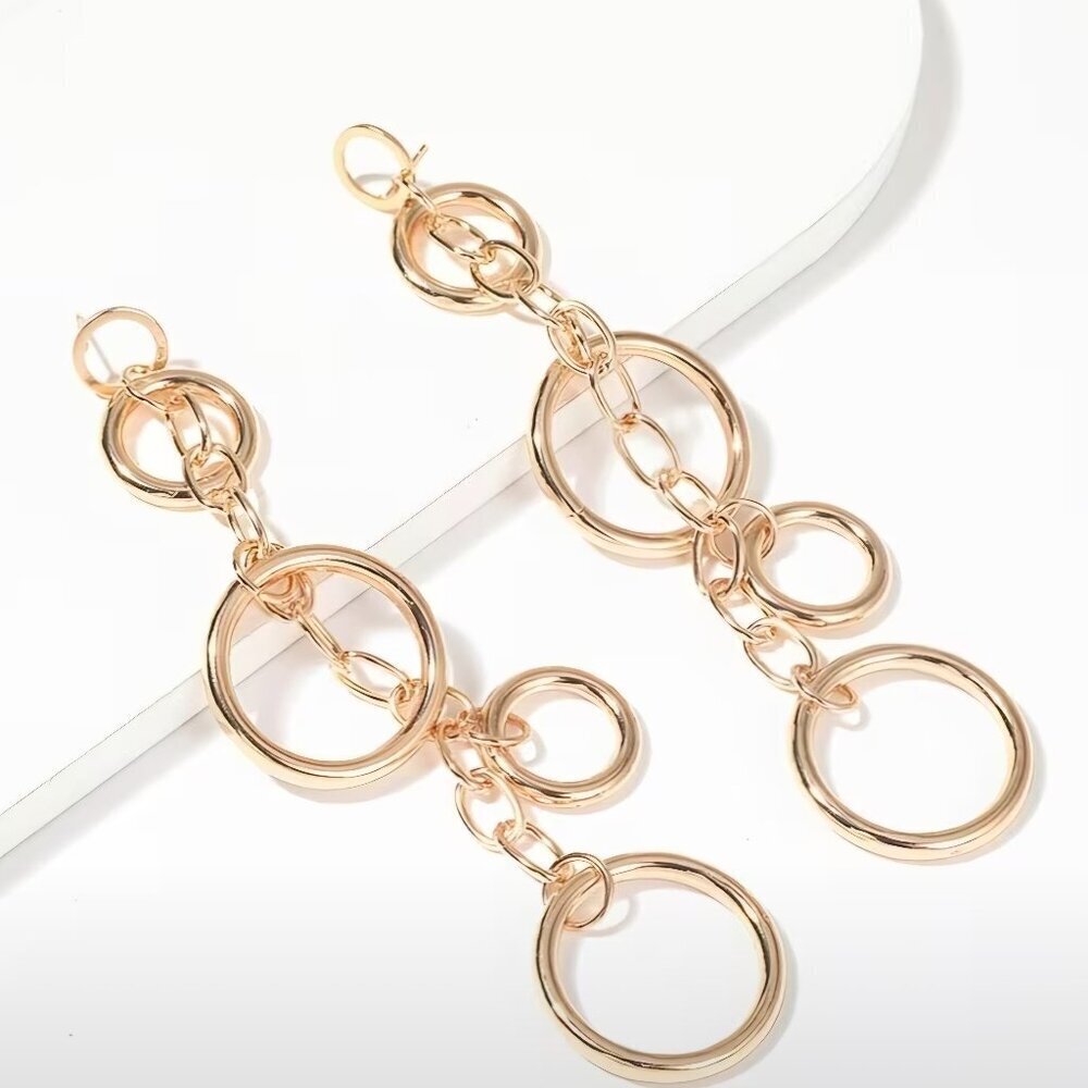 Long Gold Earrings